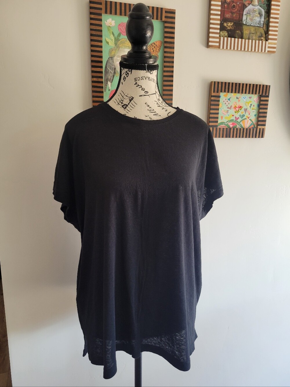 Vince Black Short Sleeve Crewneck Tee